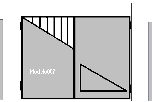 modelo portão automático 007